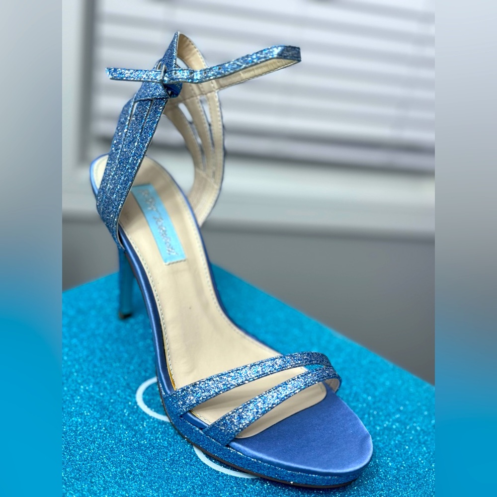Brand New! Betsy Johnson Blue Platform Sandals.